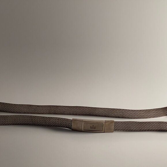 Vintage Gucci Belt Silver Chainmail